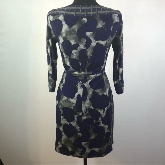 Raton comfy dress in pretty purple and grey - Picture 2 of 4